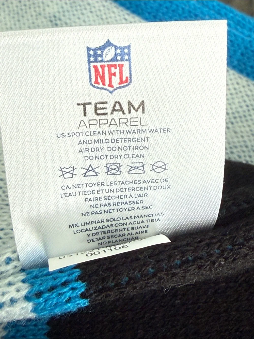 Carolina Panthers NFL Knit Winter Scarf